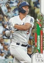 2020 Topps Holiday Base Set Joc Pederson #HW135 card