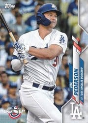2020 Topps Opening Day Base Set Joc Pederson #9 card