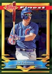 2021 Finest Flashbacks Base Set Joc Pederson #186 card