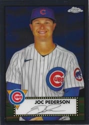 2021 Topps Chrome Platinum Anniversary Base Set Joc Pederson #457 card