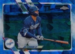 2021 Topps Chrome Sapphire Edition Base Set Joc Pederson #40 card