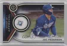 2021 Topps Tribute Stamp of Approval Joc Pederson #SOA-JP card