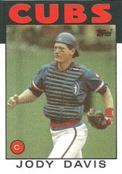 1986 Topps Base Set Jody Davis #767 card