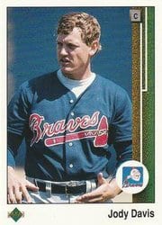 1989 Upper Deck Base Set Jody Davis #795 card