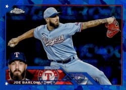 2023 Topps Chrome Sapphire Edition Base Set Joe Barlow #139 card