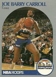 1990-91 Hoops Base Set Joe Barry Carroll #92 card
