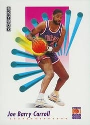 1991-92 SkyBox Base Set Joe Barry Carroll #221 card