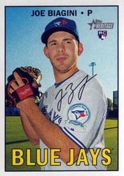 2016 Topps Heritage Base Set Joe Biagini #556 card