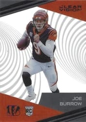 2020 Panini Chronicles Clear Vision Rookies Joe Burrow #CV-1 card