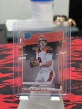 2020 Panini Chronicles Clearly Donruss Rated Rookies Joe Burrow #RR-JB card
