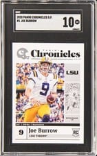 2020 Panini Chronicles Draft Picks Joe Burrow Black #1 card