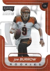 2020 Panini Chronicles Playoff Momentum SSD Rookies Joe Burrow #M-1 card