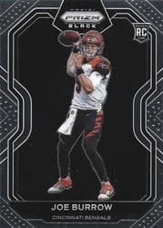 2020 Panini Chronicles Prizm Black Joe Burrow #PB-1 card