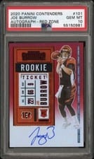2020 Panini Contenders Joe Burrow #101 card