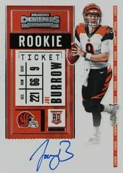 2020 Panini Contenders Base Set Joe Burrow #101 card