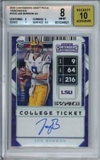 2020 Panini Contenders Draft Picks Joe Burrow #101 card