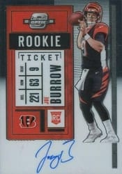 2020 Panini Contenders Optic Base Set Joe Burrow #101 card