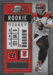 2020 Panini Contenders Optic Base Set Joe Burrow #81 card