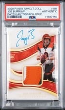 2020 Panini Immaculate Collection Joe Burrow #101 card