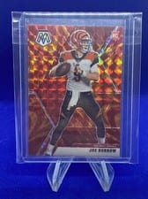 2020 Panini Mosaic Joe Burrow Reactive Orange #201 card