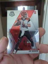 2020 Panini Mosaic Joe Burrow Silver Prizm #201 card