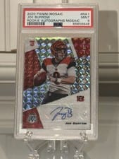 2020 Panini Mosaic Rookie Autographs Joe Burrow #RA1 card