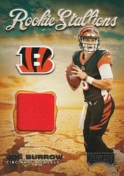 2020 Panini Playoff Rookie Stallions Joe Burrow #RS-1 card