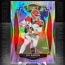 2020 Panini Select Joe Burrow Silver Prizm #146 card