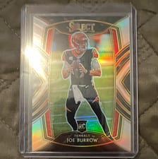 2020 Panini Select Joe Burrow Silver Prizm #246 card