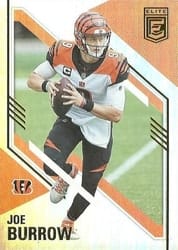 2021 Donruss Elite Base Set Joe Burrow #77 card