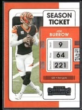 2021 Panini Contenders Joe Burrow #19 card