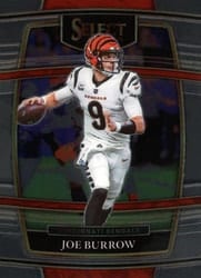 2021 Panini Select Base Set Joe Burrow #9 card