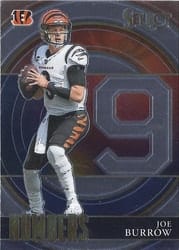 2021 Panini Select Select Numbers Joe Burrow #SN-12 card
