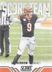 2021 Score Score Team Joe Burrow #ST8 card