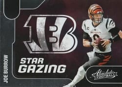2022 Panini Absolute Star Gazing Joe Burrow #SG-5 card