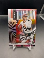 2022 Panini Contenders Optic Optic Illusion Joe Burrow #OI-5 card