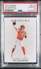 2022 Panini Origins Blank Slate Joe Burrow #BLS-12 card