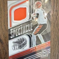 2022 Panini Spectra Sunday Spectacle Joe Burrow #SS-JBU card