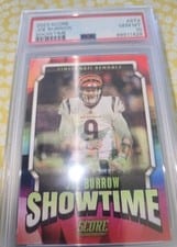 2023 Score Showtime Joe Burrow #ST-2 card