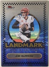 2025 Finest Landmark Metal Series Joe Burrow #LMS-10 card