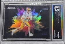 2025 Panini Prizm Draft Picks Black Color Blast Joe Burrow #24 card