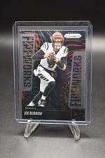 2025 Panini Prizm Fireworks Joe Burrow #25 card