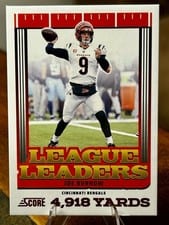 2025 Score League Leaders Joe Burrow #1 card
