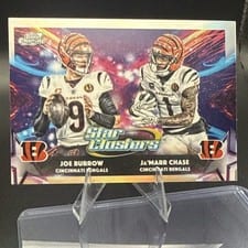 2025 Topps Cosmic Chrome Star Clusters Joe Burrow #SC-7 card