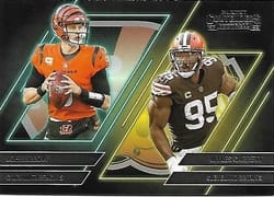 2022 Panini Contenders Contenders Series Joe Burrow / Myles Garrett #CS-BG card
