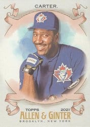 2021 Topps Allen & Ginter Base Set Joe Carter #17 card