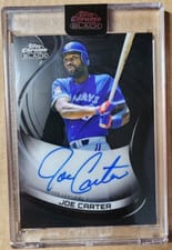 2022 Topps Chrome Black Autographs Joe Carter #CBA-JC card