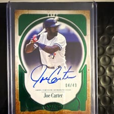 2026 Topps Tier One Prime Performers Autographs Joe Carter #PPA-JCA card