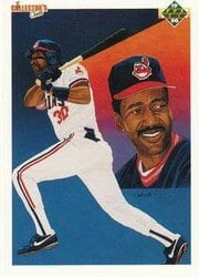 1990 Upper Deck Base Set Joe Carter / Cleveland Indians #53 card