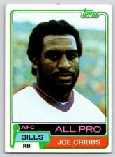 1981 Topps Joe Cribbs #360 card